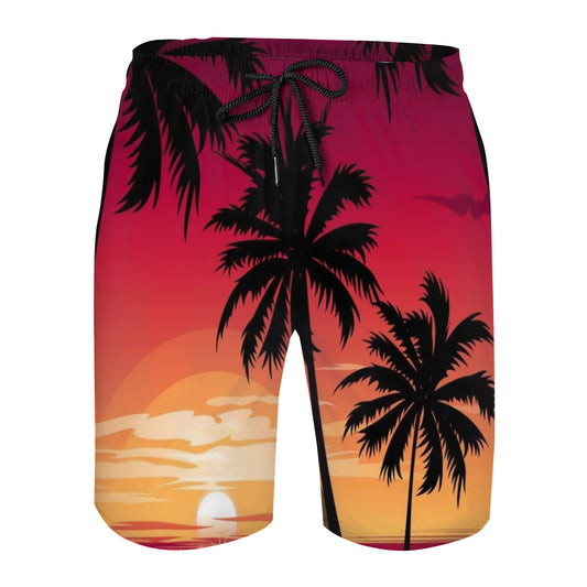 Hawaii Pattern 043 Men's Swim Trunks No.UIVKTJ