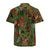 Tropical Monkey Jungle Pattern - Dark Green Graphic Hawaiian Shirts No.UP5DHL