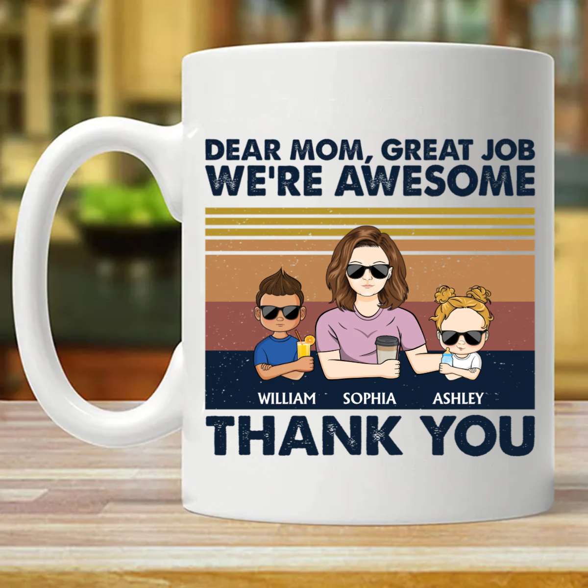 Dear Mom Mum Mam Great Job I'm Awesome Thank You Young - Mother Gift - Personalized Mug
