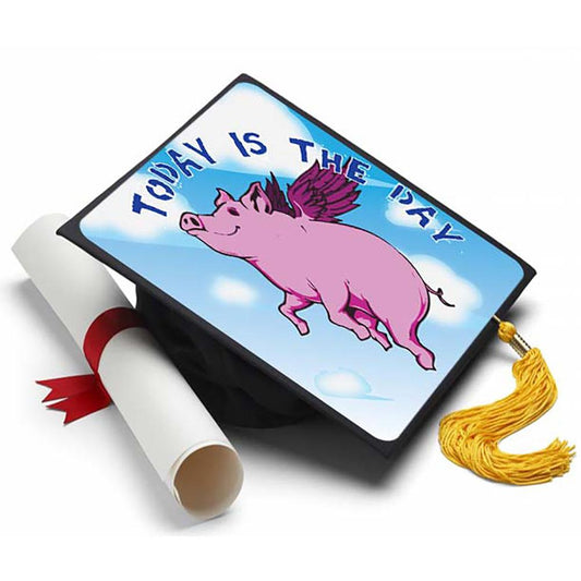 When Pigs Fly Grad Cap Tassel Topper