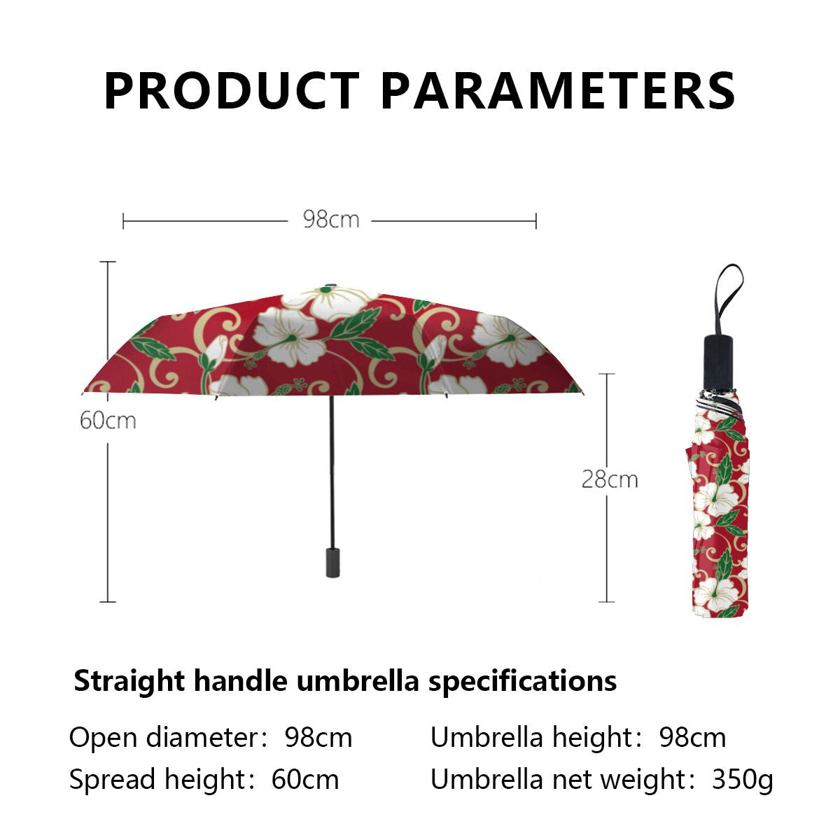 Polynesian Dream (Christmas) Brushed Polyester Umbrella No.VKSFJ7