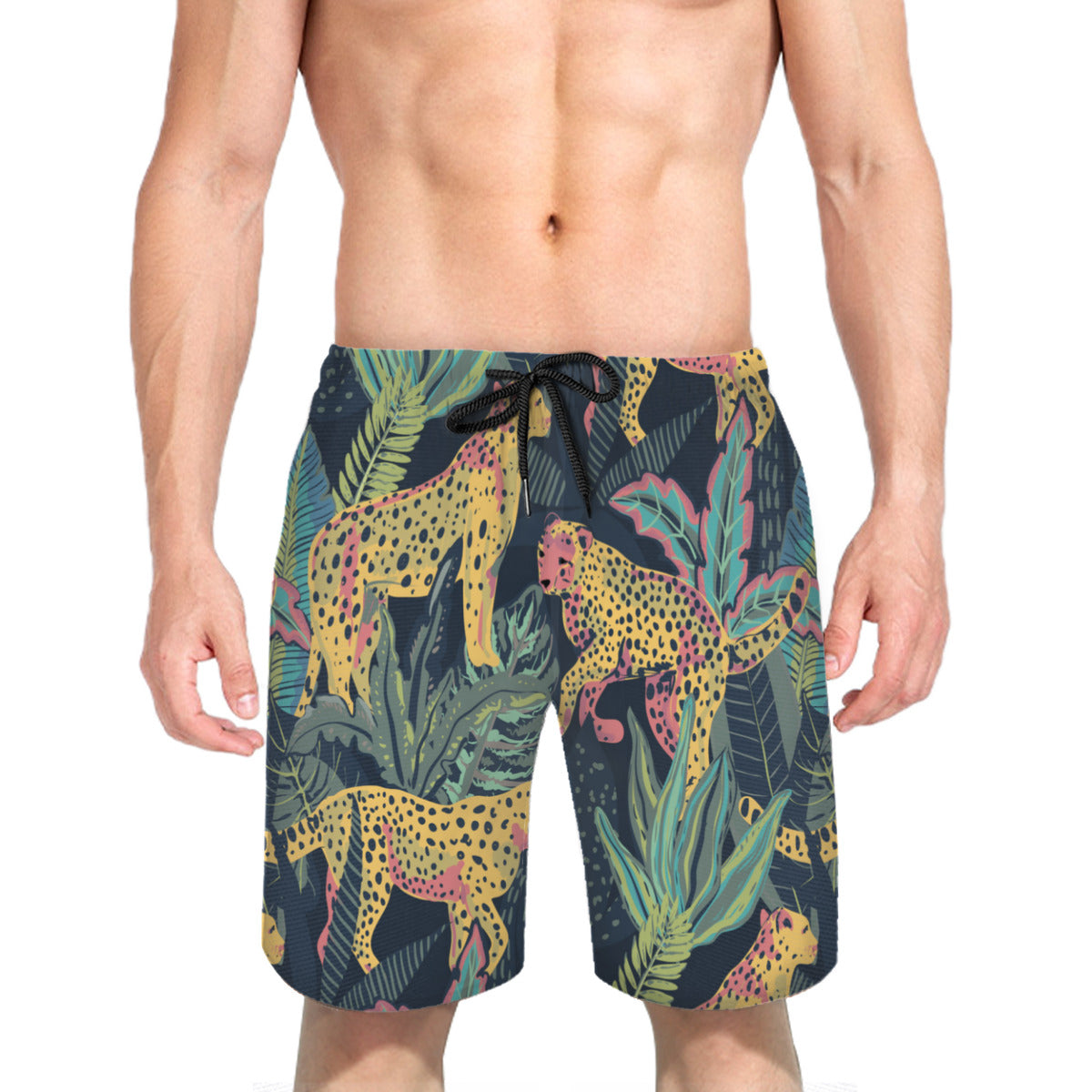 Tropical Leaves 003 Men's Swim Trunks No.VUYZM2