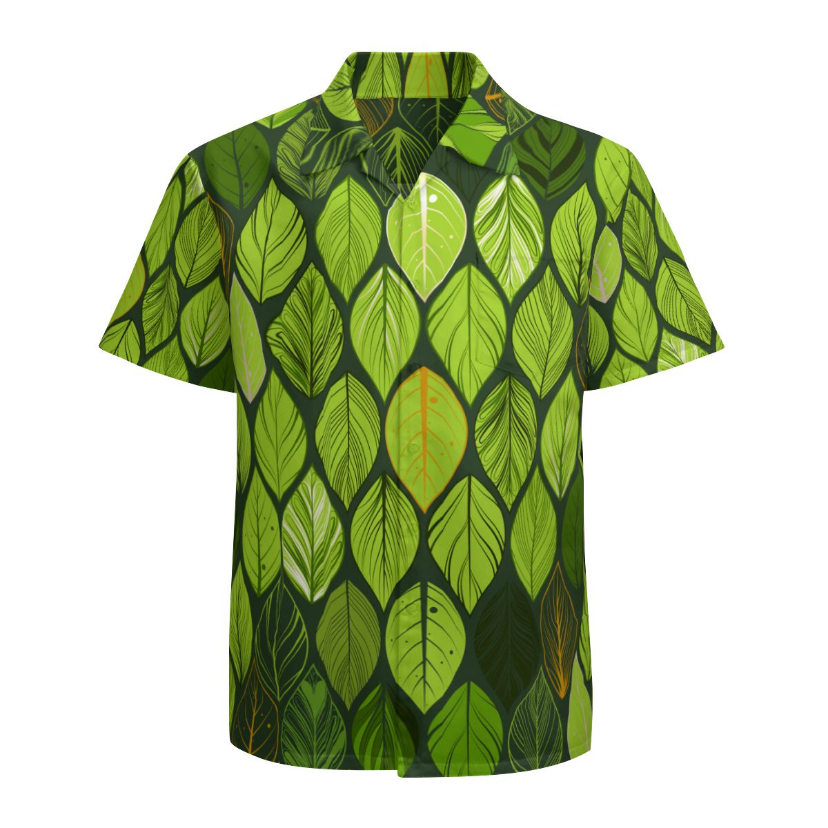 Tropical Leaves 002 Hawaiian Shirts No.W96MKC