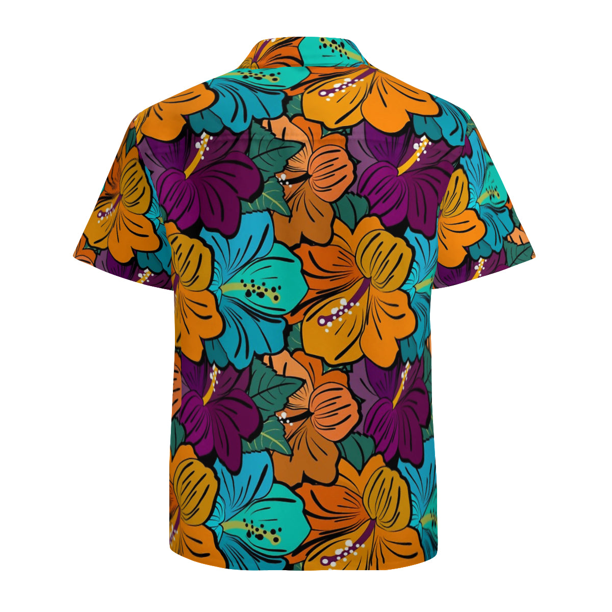 Hibiscus Flowers Pattern Graphic Hawaiian Shirts No.WC6W4W