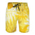 Yellow Tropical Foliage Jungle Graphic Men's Swim Trunks No.WE3IH7