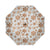 Rose Gold Snowflake Pattern White Brushed Polyester Umbrella No.WJW2SQ
