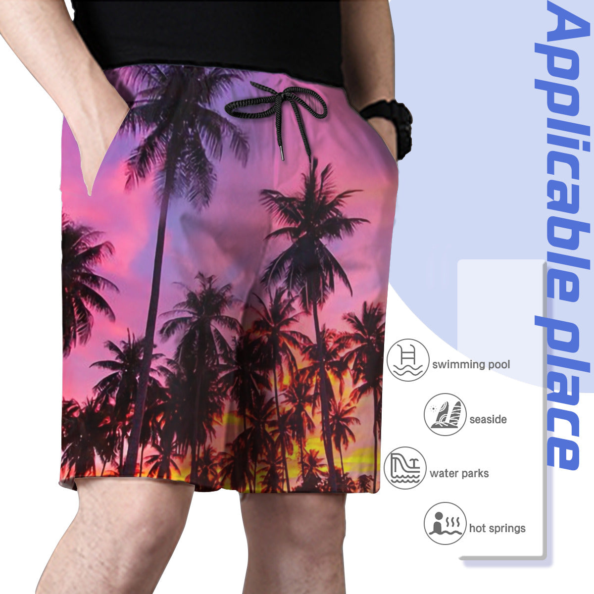 Hawaii Pattern 013 Men's Swim Trunks No.WMY5N9