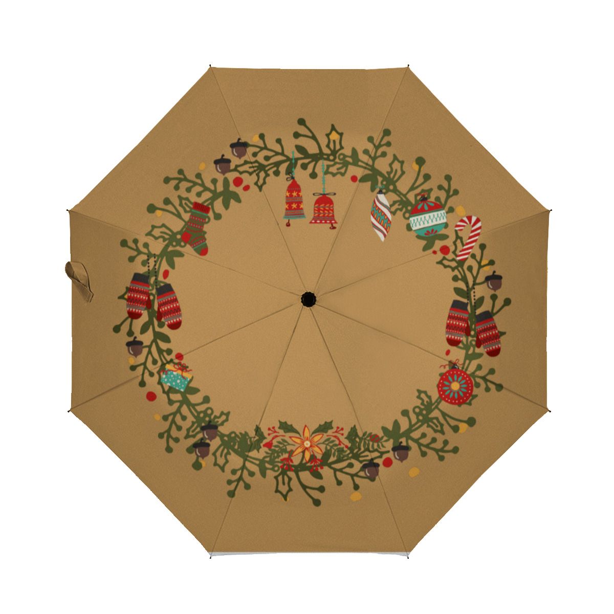 Woodland Wreath Design - Christmas Umbrella-2 No.WNL33W