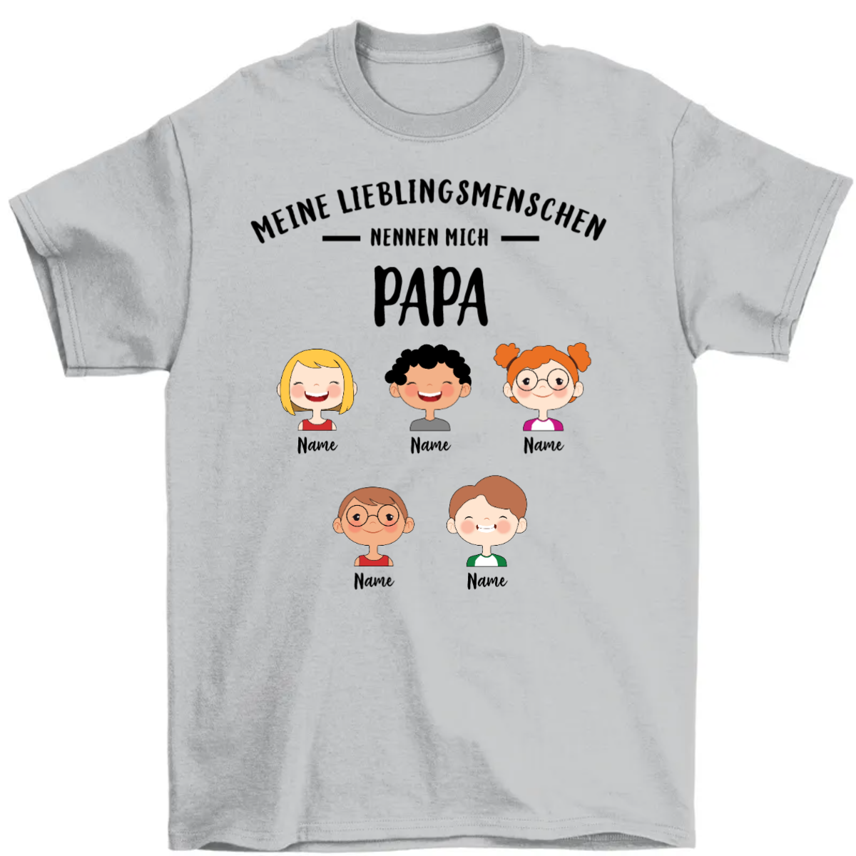 Meine Lieblingsmenschen nennen mich Papa Opa süßes Kind Personalisiertes Shirt