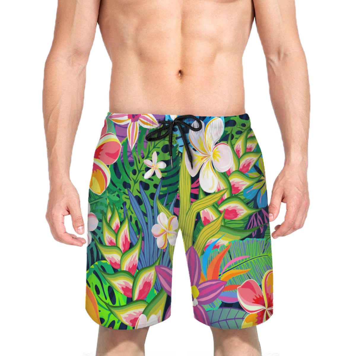 Tropical Leaves 004 Men's Swim Trunks No.WUFHP6