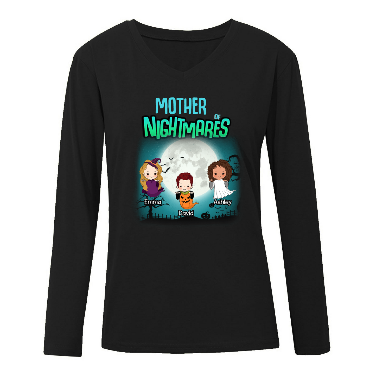 Halloween Mother Father Of Nightmares Kids Personalized Long Sleeve Shirt