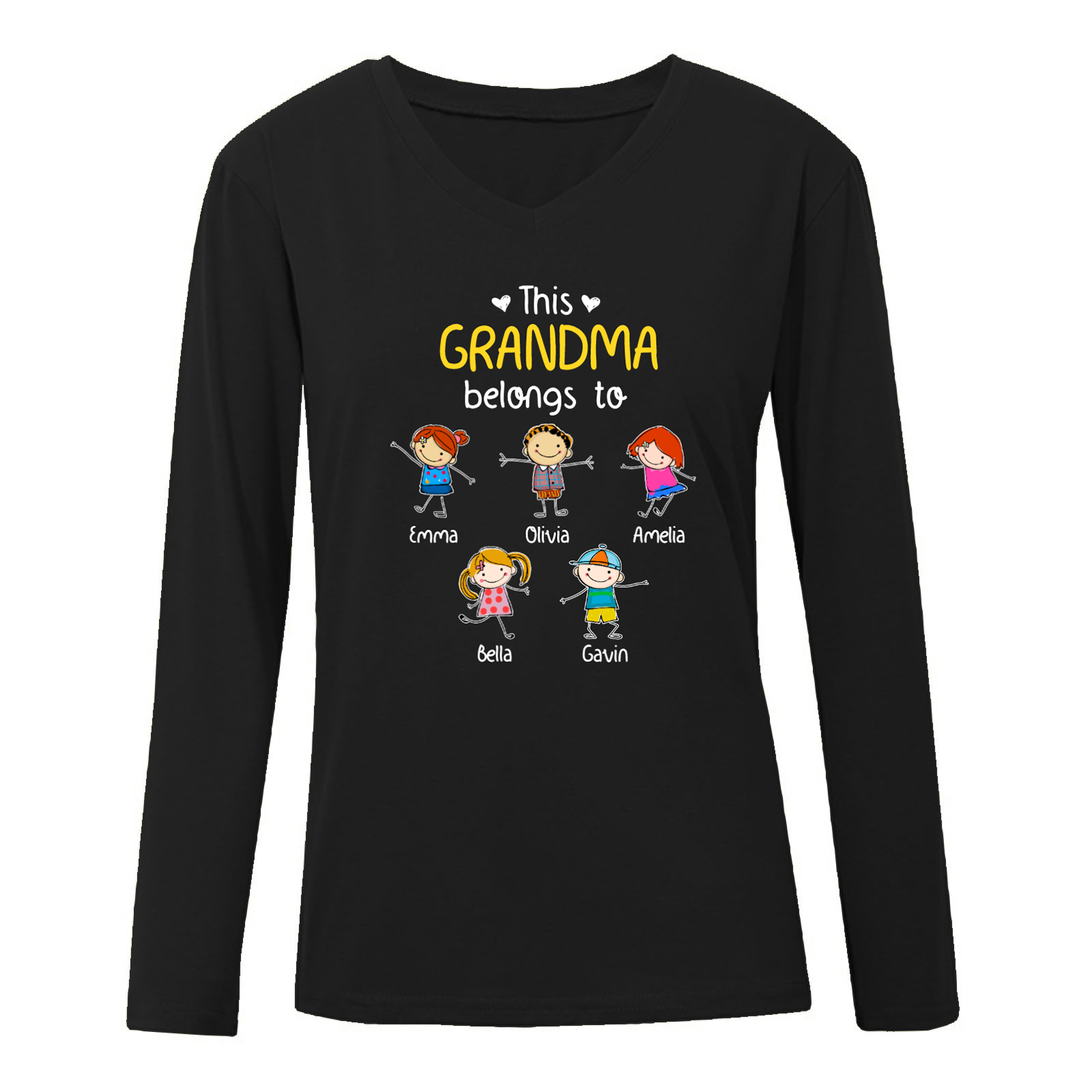 Personalized Mom FD Long Sleeve Shirt