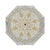Elegant White & Gold Mandala Hand Drawn Design Brushed Polyester Umbrella No.X8VSGW
