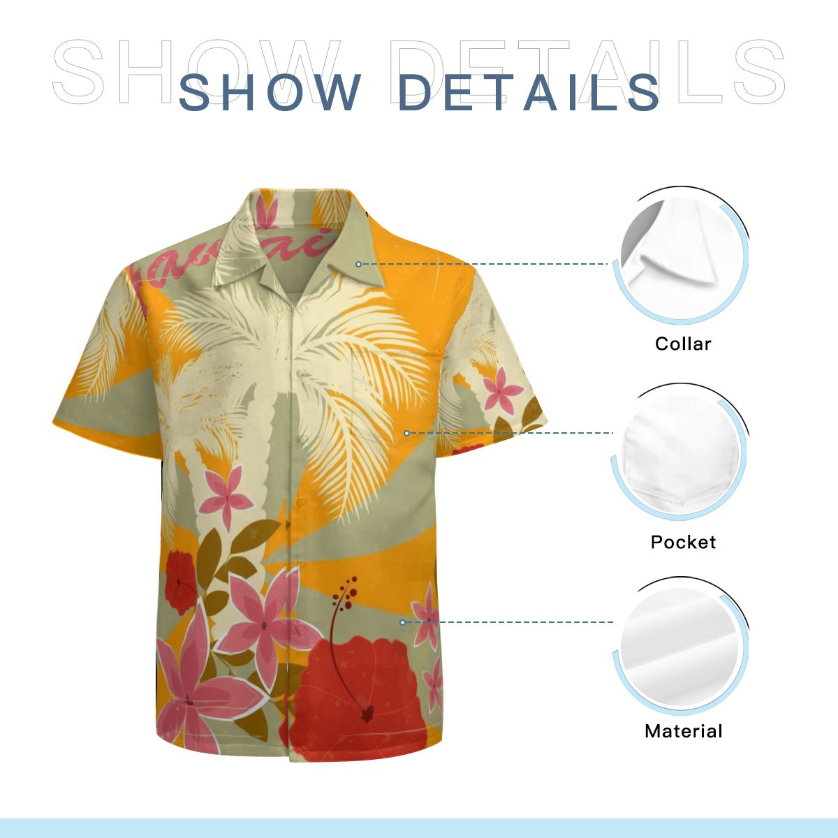 Hawaii Pattern 008 Hawaiian Shirts No.XDT75A