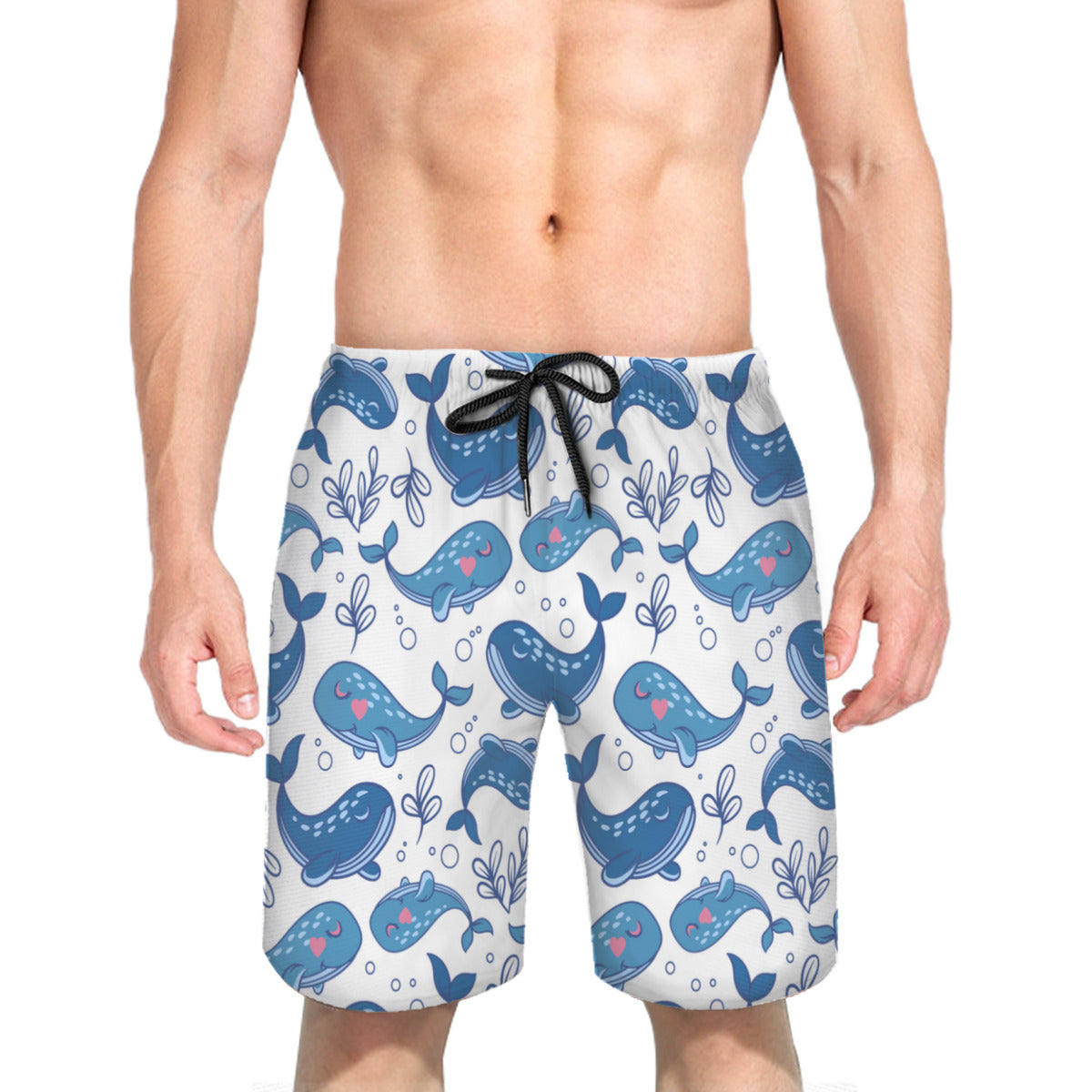 Cute Whale Men's Swim Trunks No.XE29ZC