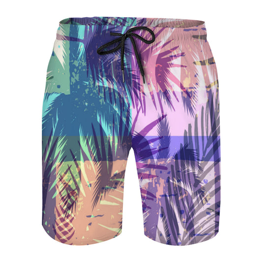 Tropical Leaves 006 Men's Swim Trunks No.XSMG9S