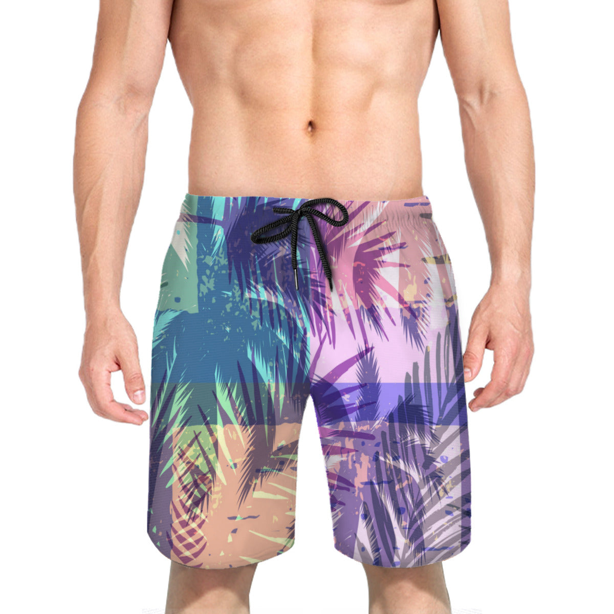 Tropical Leaves 006 Men's Swim Trunks No.XSMG9S