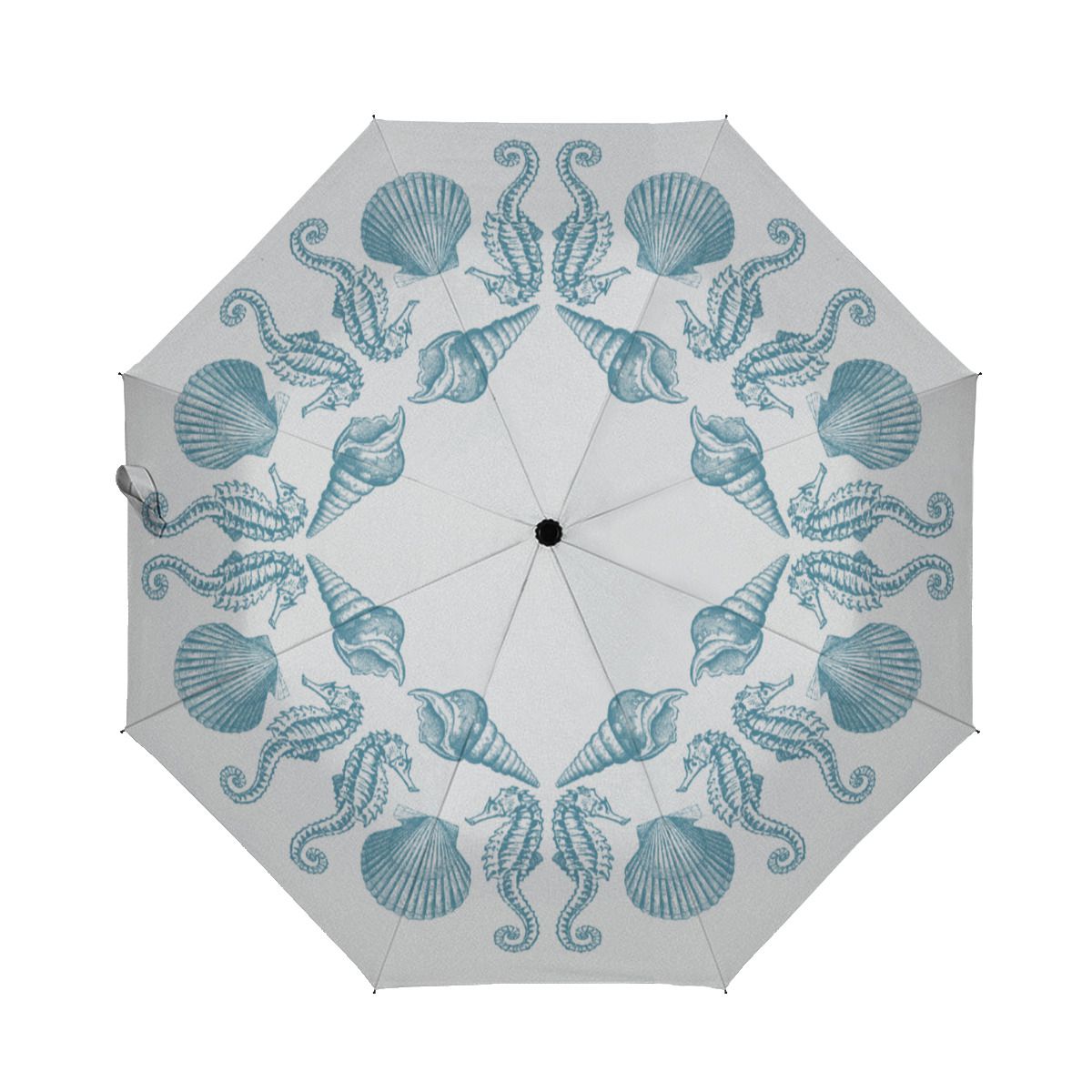 Sea Side Beach Merry Christmas Brushed Polyester Umbrella No.XSVFAO
