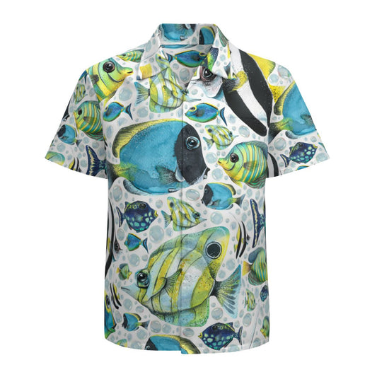 Colorful Bright Tropical Fish Hawaiian Shirts No.Y2OSF6