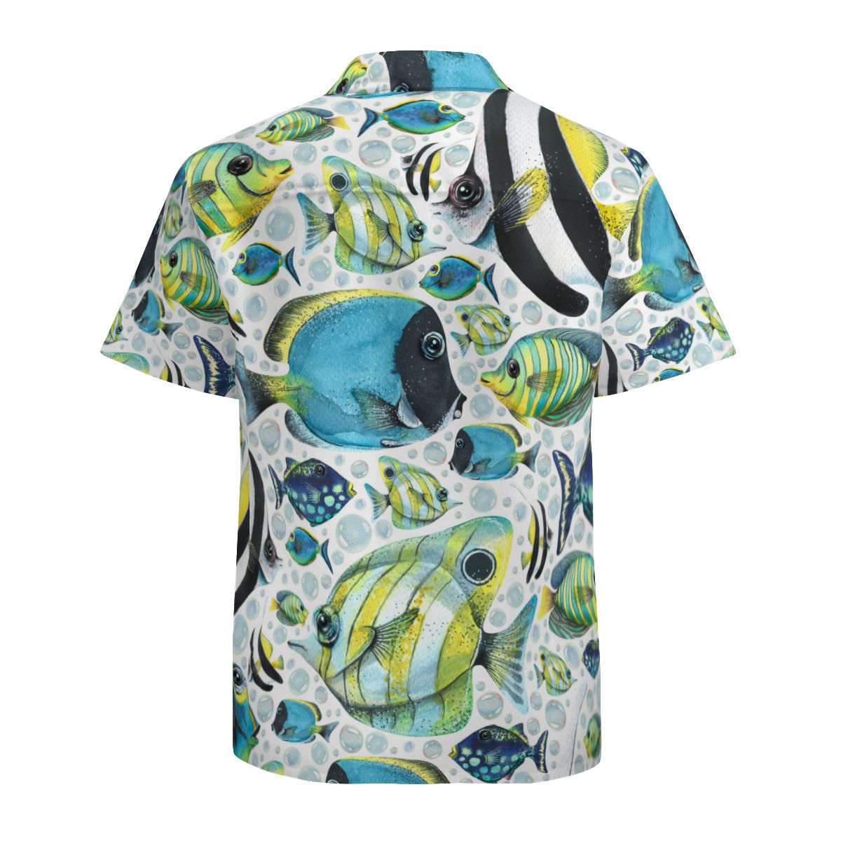 Colorful Bright Tropical Fish Hawaiian Shirts No.Y2OSF6