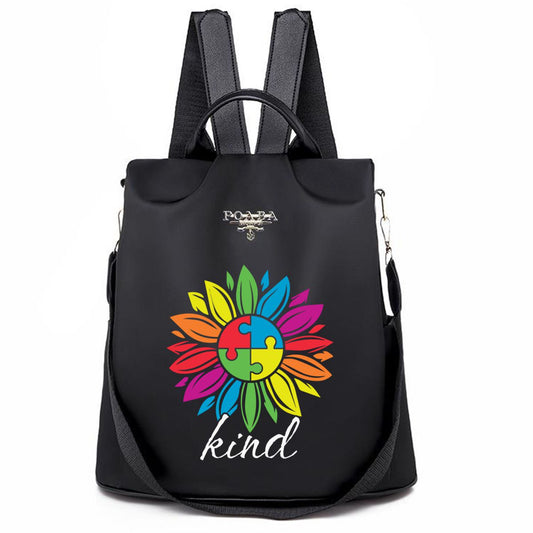 Be Kind Autism Awareness Flower Backpack No.Y4TOOV