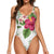 Tropical Flowers 2 Graphic One-Piece Swimsuit for Women No.YHZQ4H