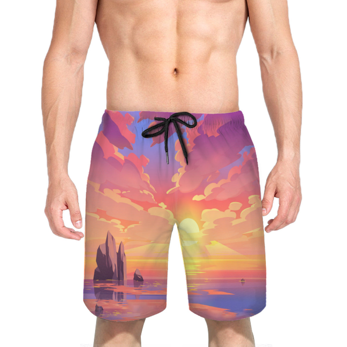 Hawaii Pattern 014 Men's Swim Trunks No.YR3Y2C