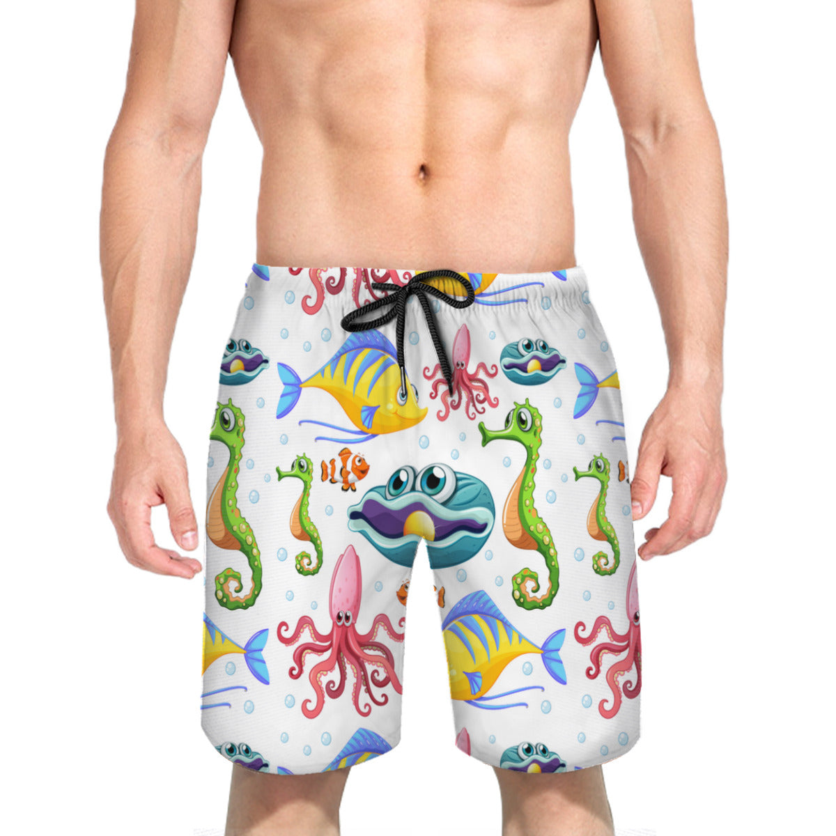 Marine Animals 03 Men's Swim Trunks No.YUK36G