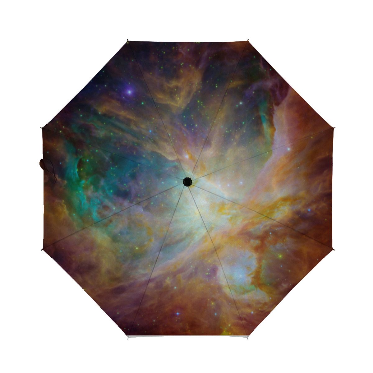Aqua Green Orion Nebula Brushed Polyester Umbrella No.YWK5B6