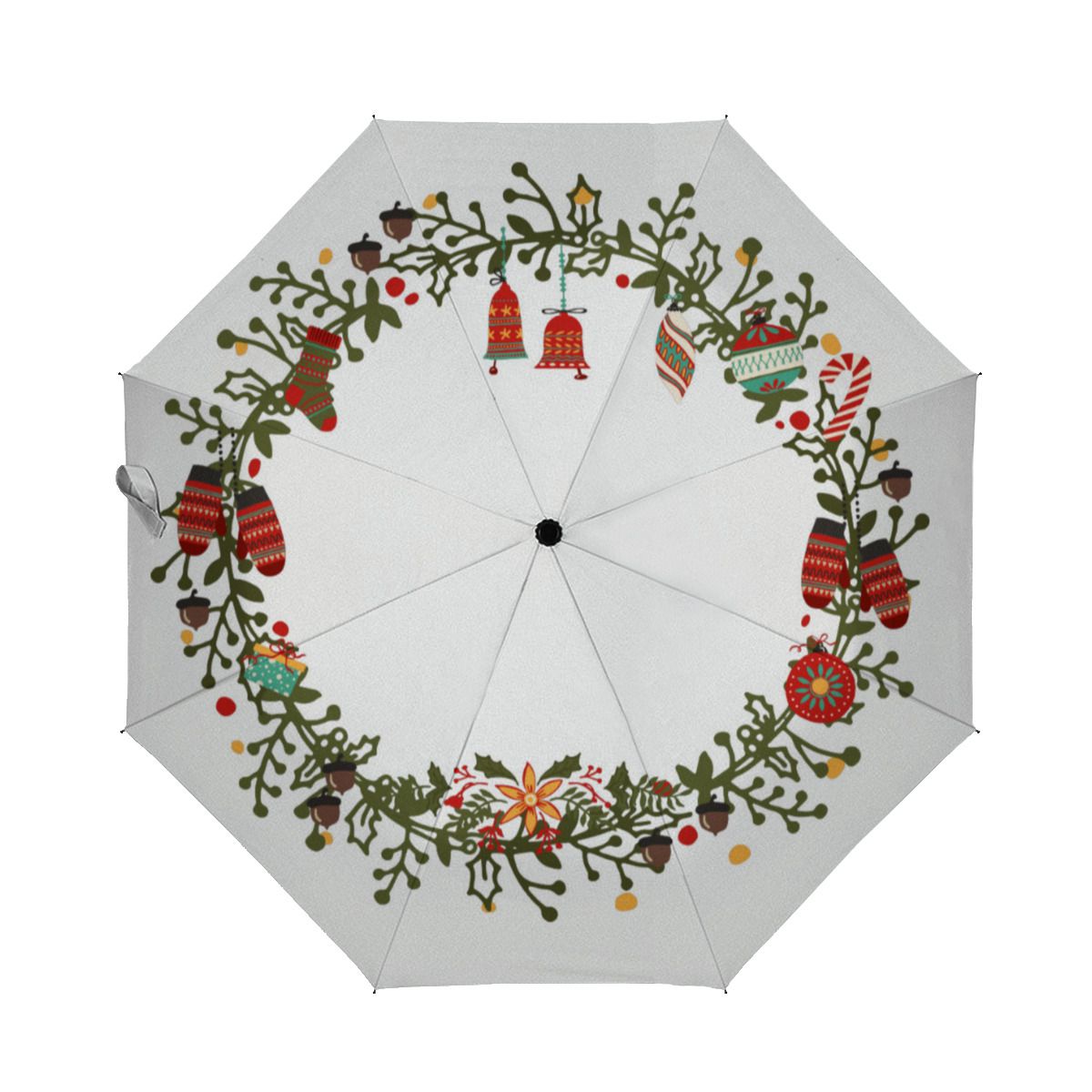 Woodland Wreath Design - Christmas Umbrella-3 No.Z6HM8E