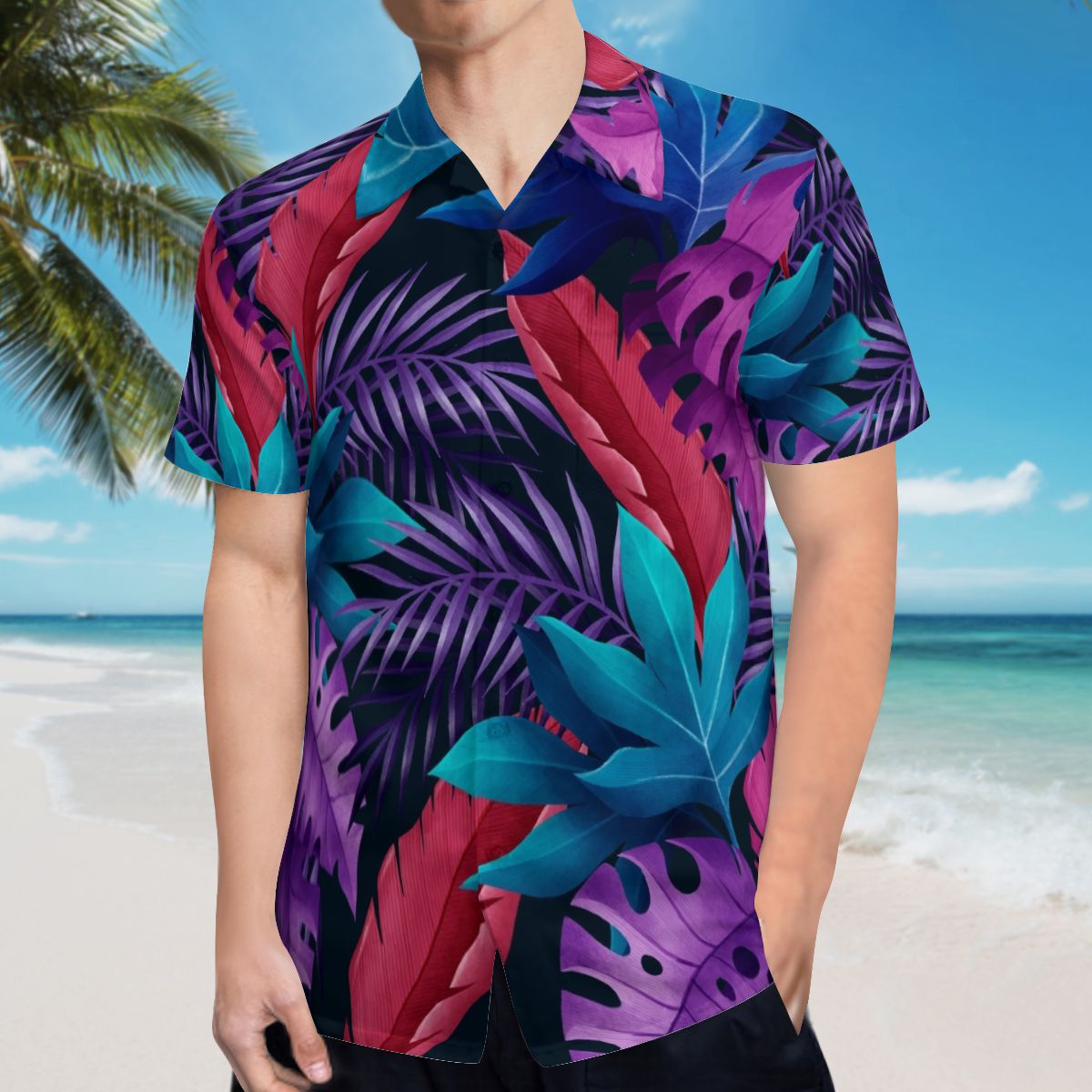 Tropical Leaves 017 Hawaiian Shirts No.Z7GMI5