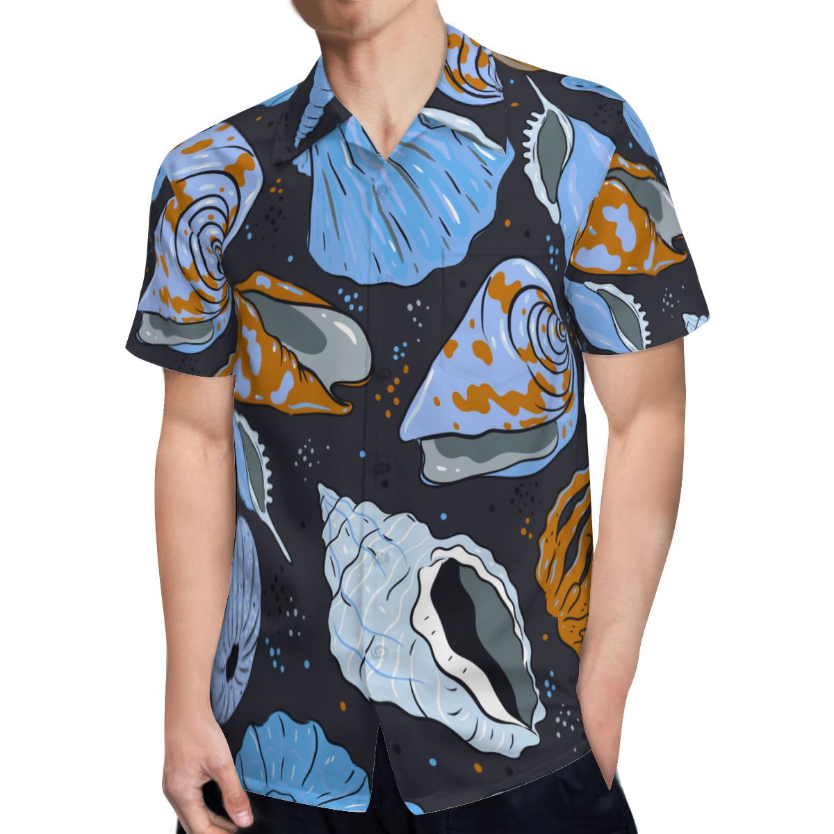 Shells Pattern Hawaiian Shirts No.ZAKFUC