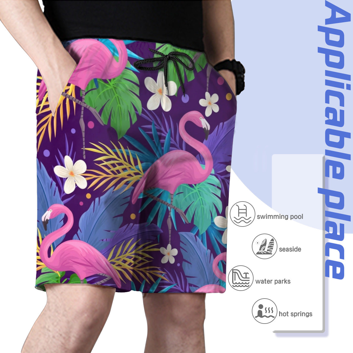 Flamingo 11 Men's Swim Trunks No.ZEYAAO