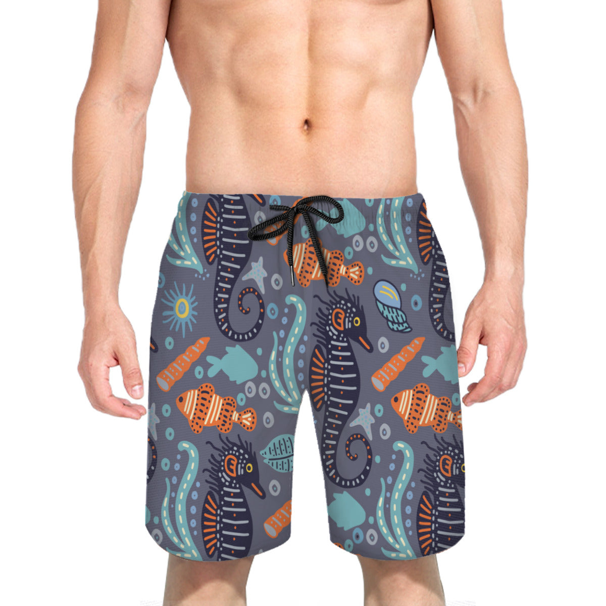 Sea Horse 02 Men's Swim Trunks No.ZPSX7B