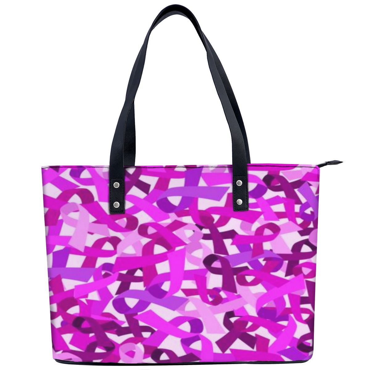 Intense Pink Ribbon Sassy Breast Cancer Survivor Shoulder Bag No.RGYKIH