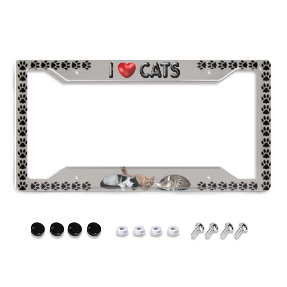 I love Cats License Plate Frame
