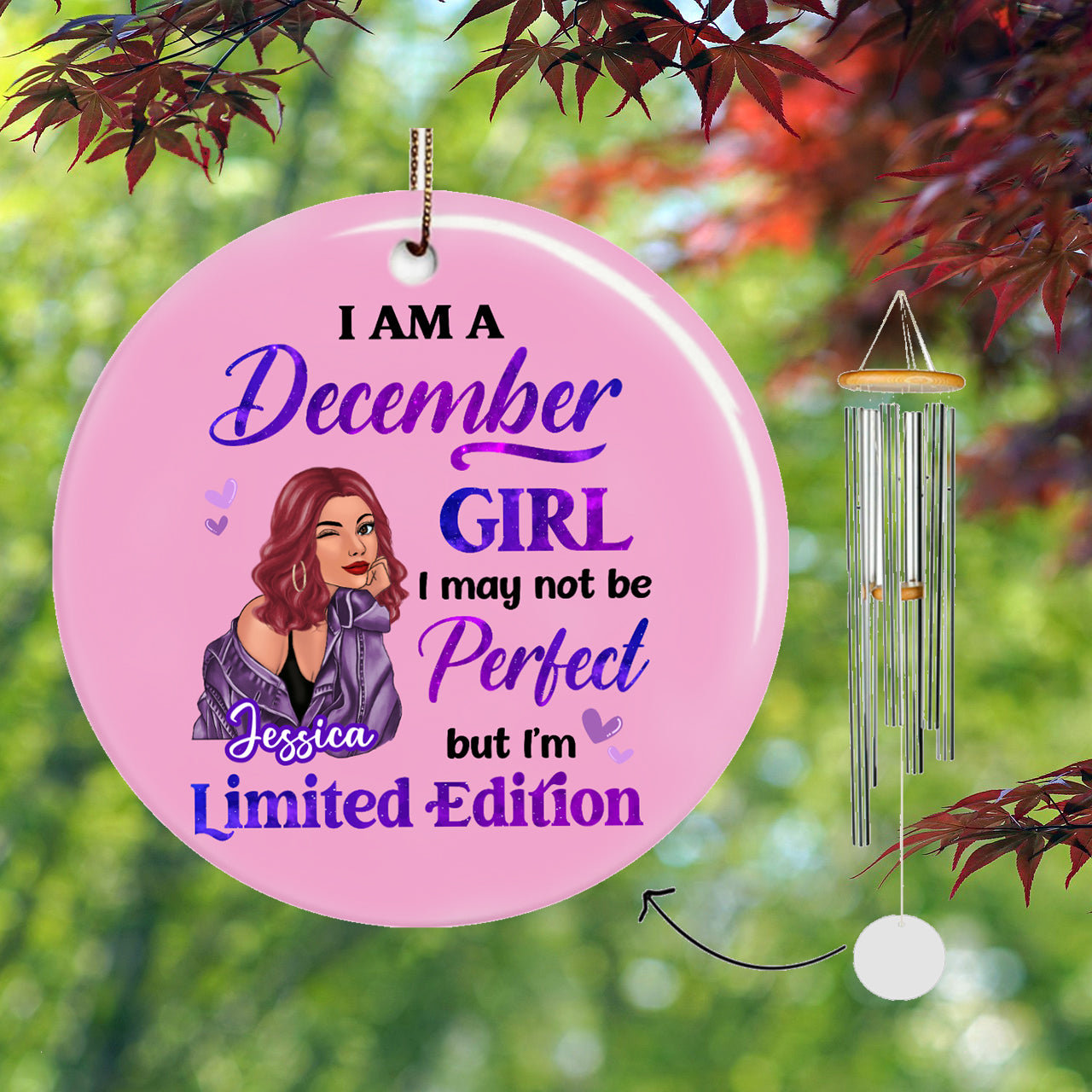 Birthday Gift Birth Month Fashion Girl Limited Edition Personalized Wind Chime