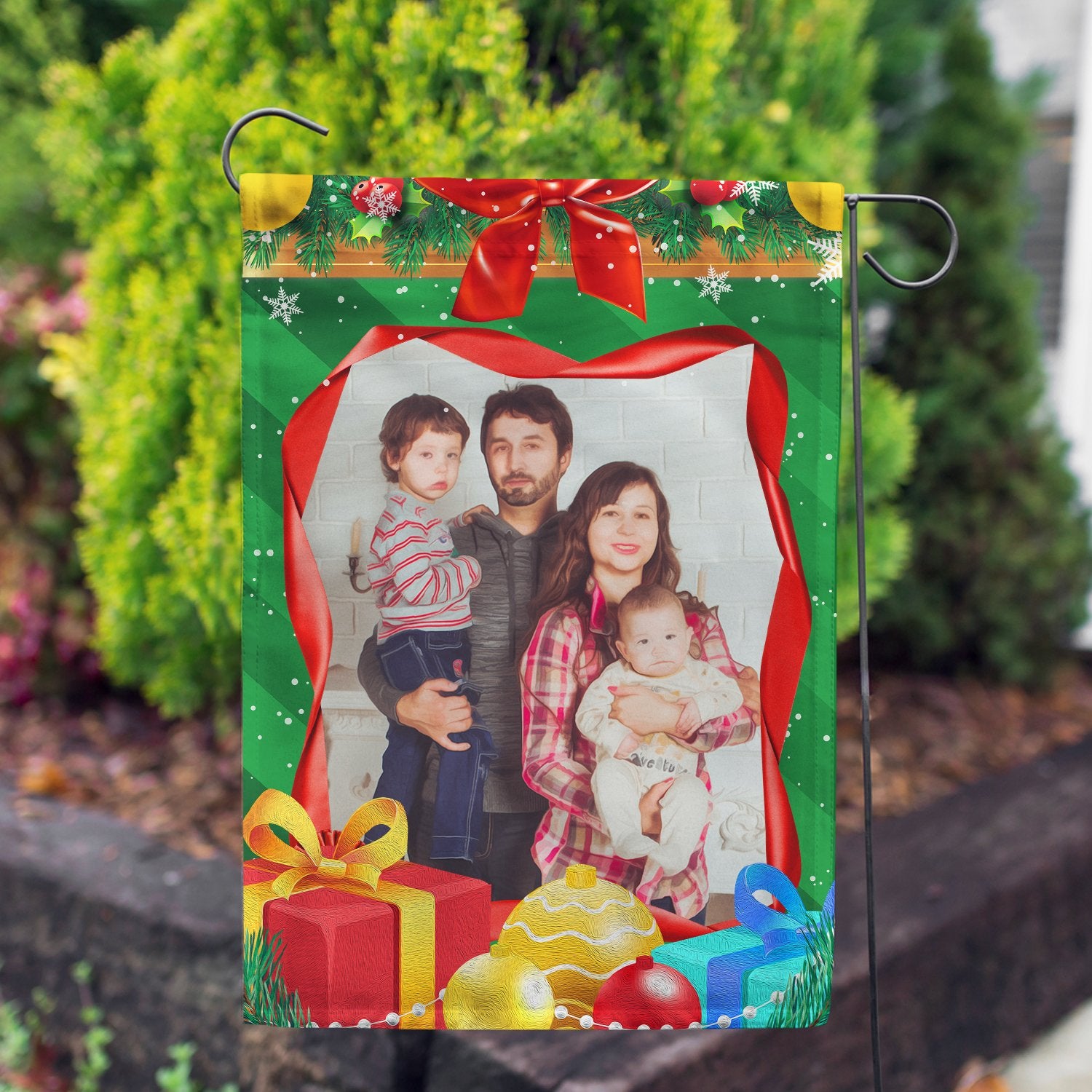 Personalized Christmas Gifts House Flag & Garden Flag