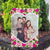 Personalized Pink Roses House Flag & Garden Flag