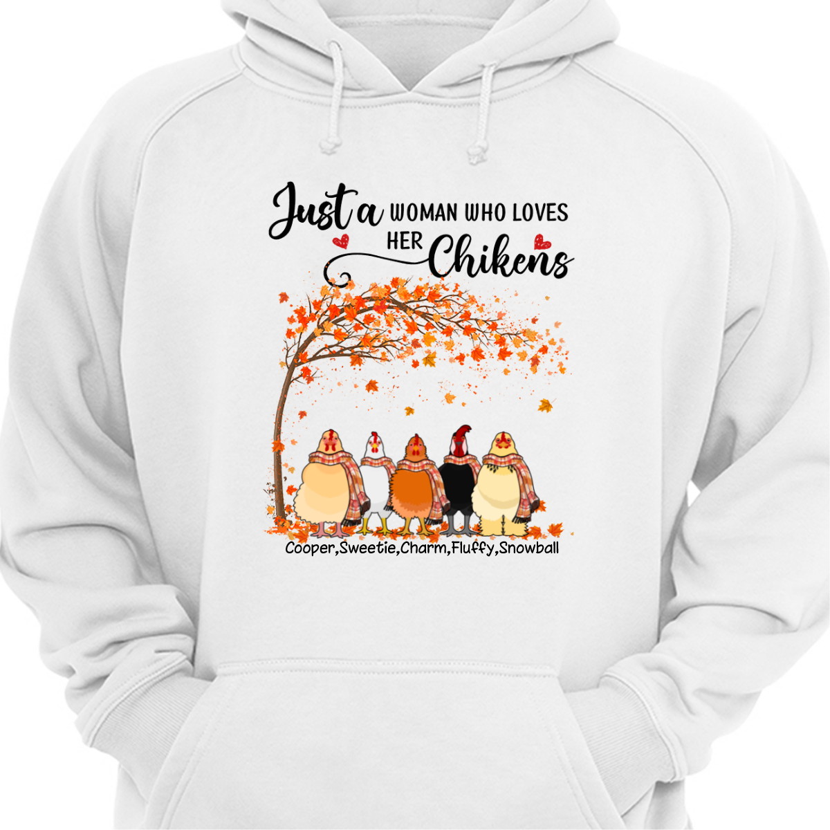Chickens Most Wonderful Time Of The Year Fall Season Personalized Hoodie Sweatshirt