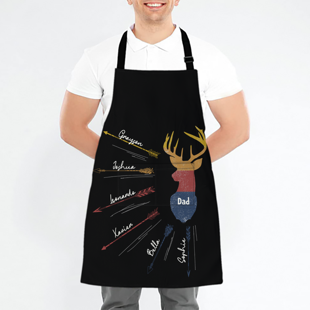 Hunting Father Personalized Name Aprons