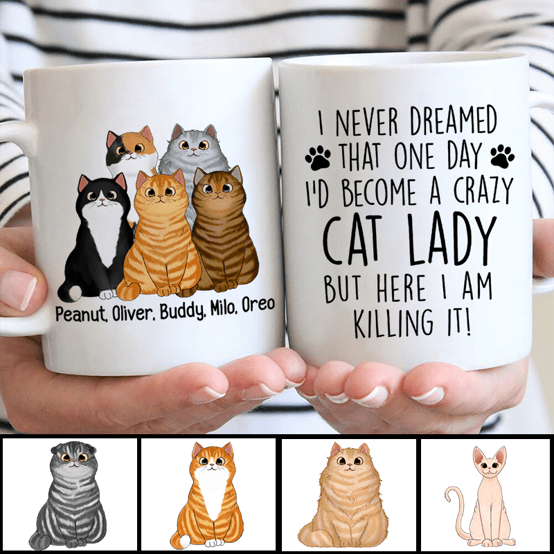 Never Dreamed To Be A Cat Lover Personalized Mug