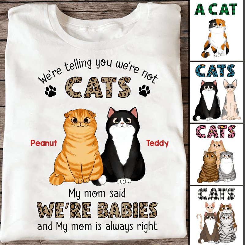 Fluffy Cats Baby Mom Said Personalized Shirt