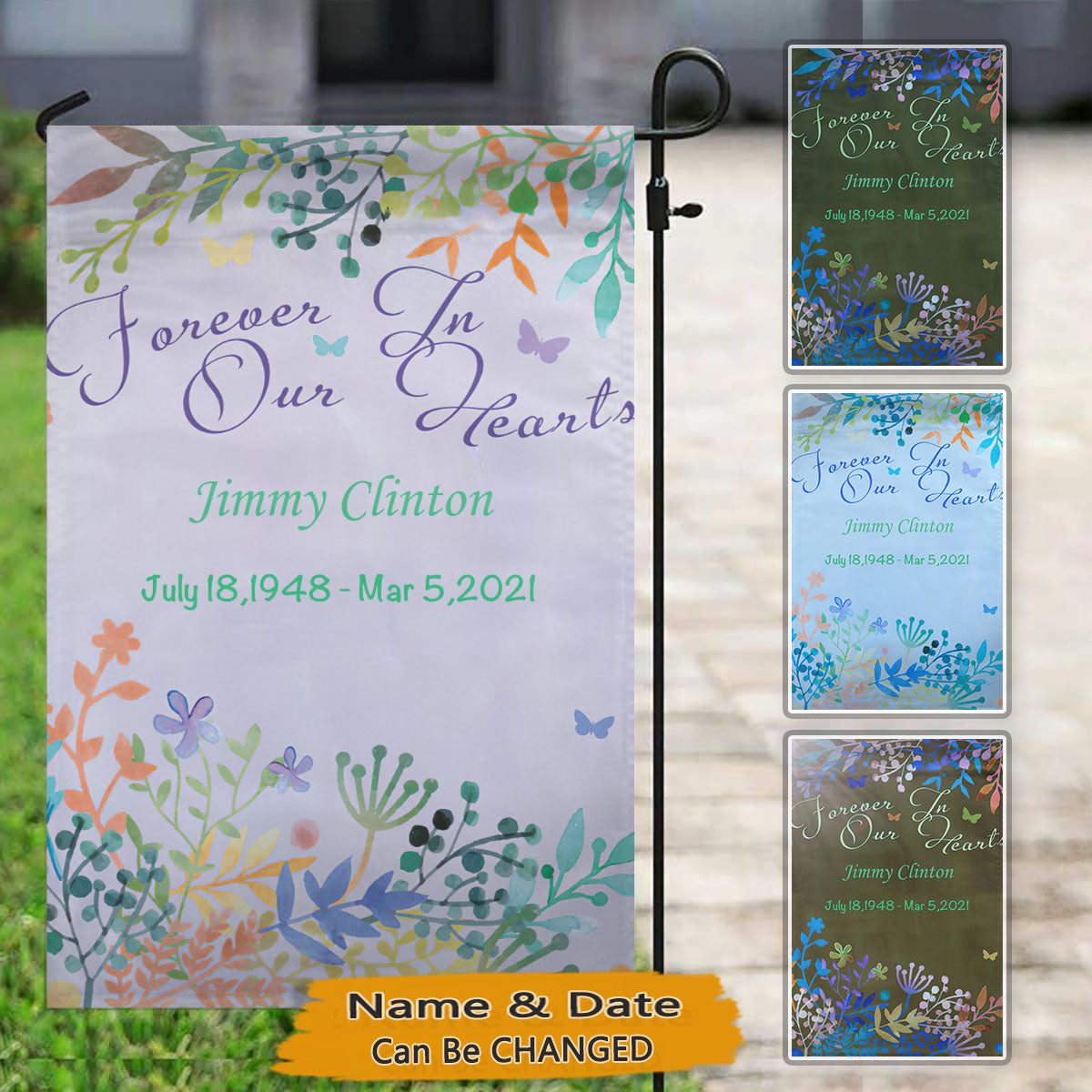 Personalized Memorial Garden Flag