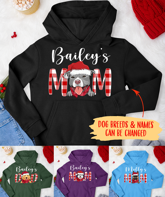 Christmas Dog Mom/Dad - Personalized Custom Unisex Hoodie