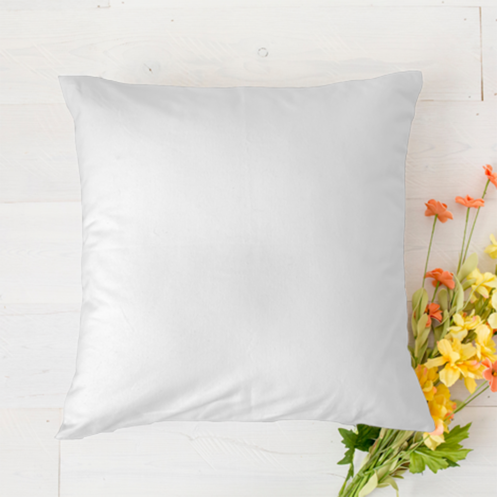 Always With You Flower Wing Custom Photo Personalized Polyester Linen Pillow