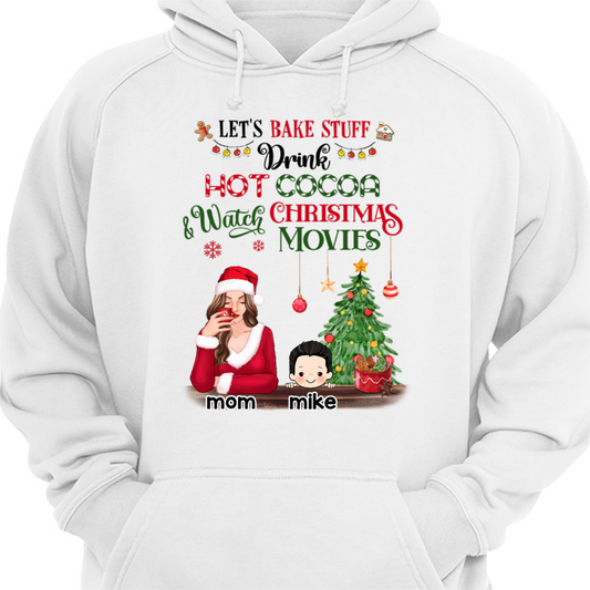 Bake Stuff Beautiful Mom And Kids Christmas Personalized Hoodie Sweatshirt