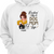 Rockin‘ The Dog Mom Life Patterns Personalized Hoodie Sweatshirt