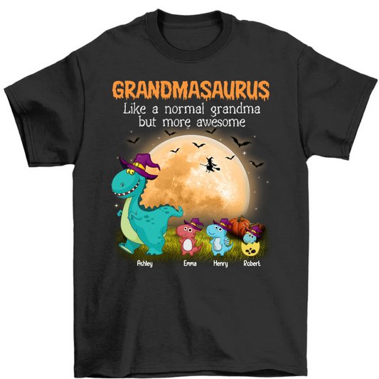 Grandmasaurus More Awesome Halloween Personalized Shirt