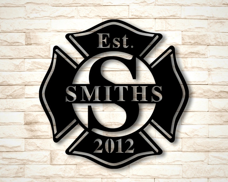 Personalized Firefighter Gift, Metal Sign, Personalize Gift, Fireman Gift, First Responder Gift, Firefighter Decor, FireFighter Sign